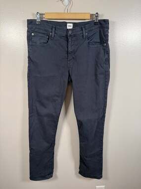 Edwin Maddox Slim Taper Jeans Mens 34x31 Gray Washed Cotton Stretch Pants Work